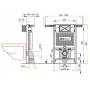 Система инсталляции для унитазов AlcaPlast Sadromodul A101/1000. Фото